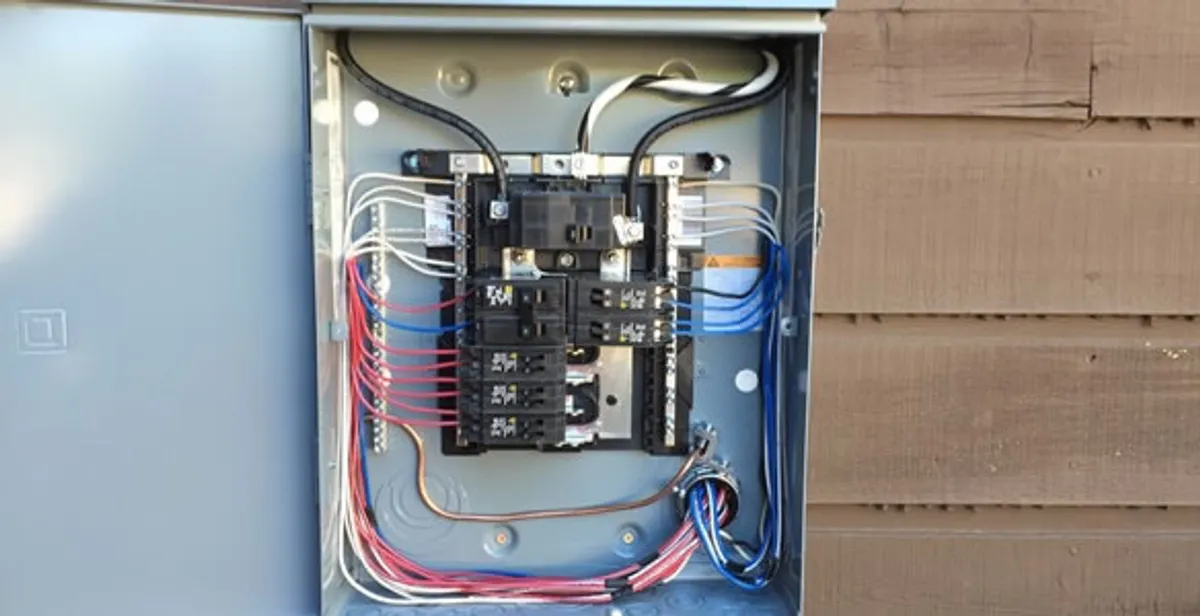 electrical panel upgrade service featuring newly installed electrical panel wired by licensed electricians in Minneapolis, MN