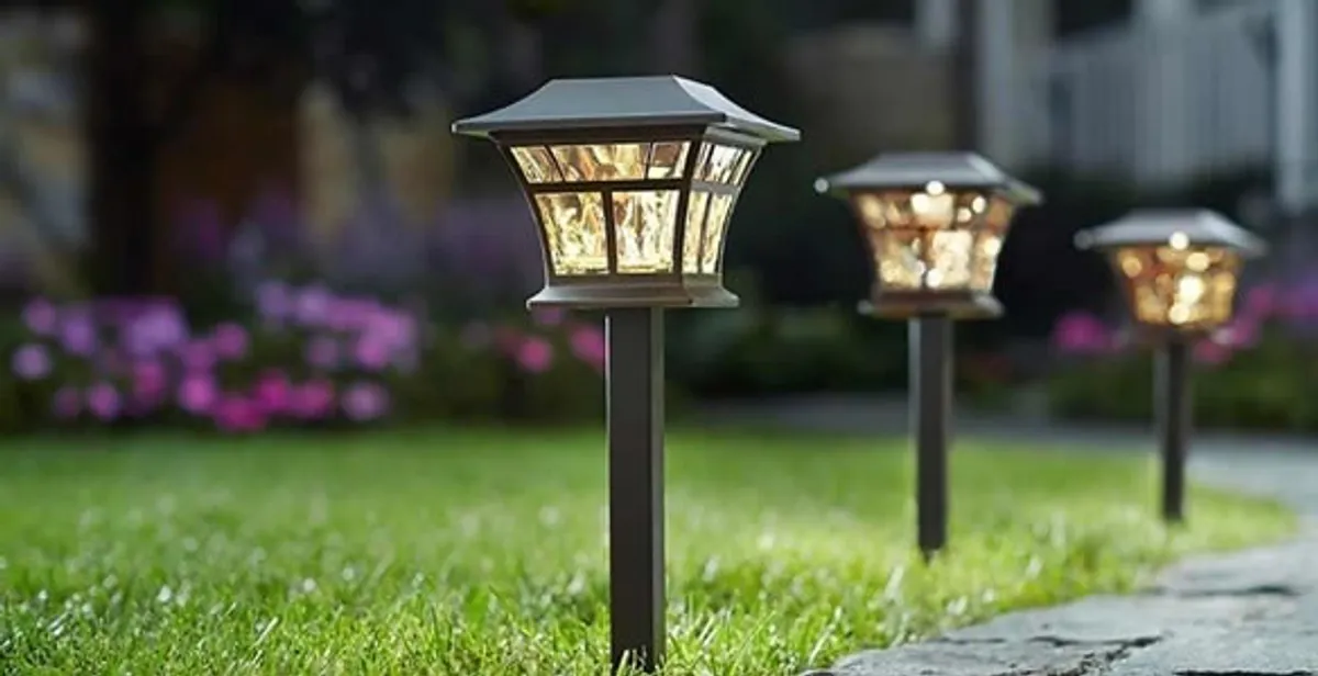 landscape lighting installation services with professionally installed pathway lights in Minneapolis, MN
