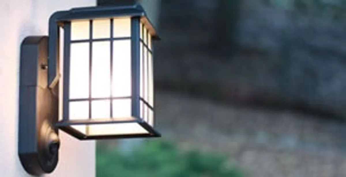 security light installation services with professionally mounted exterior wall light in Minneapolis, MN