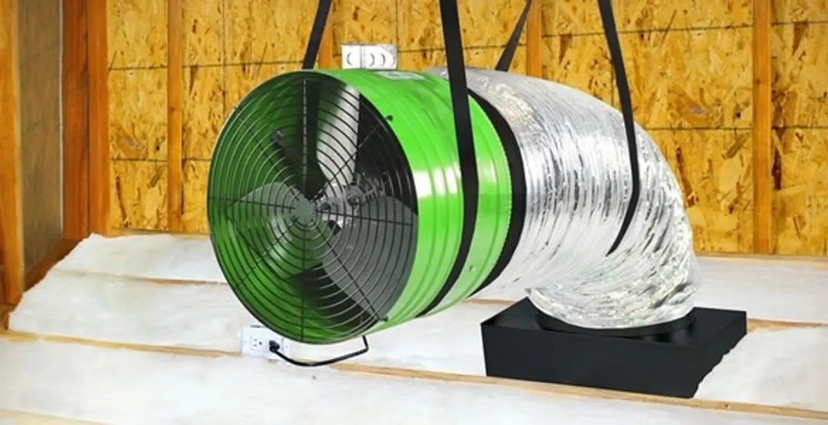 whole house fan installation services with professionally mounted ventilation fan system in Minneapolis, MN